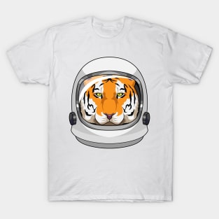 Tiger as Astronaut with Helmet T-Shirt